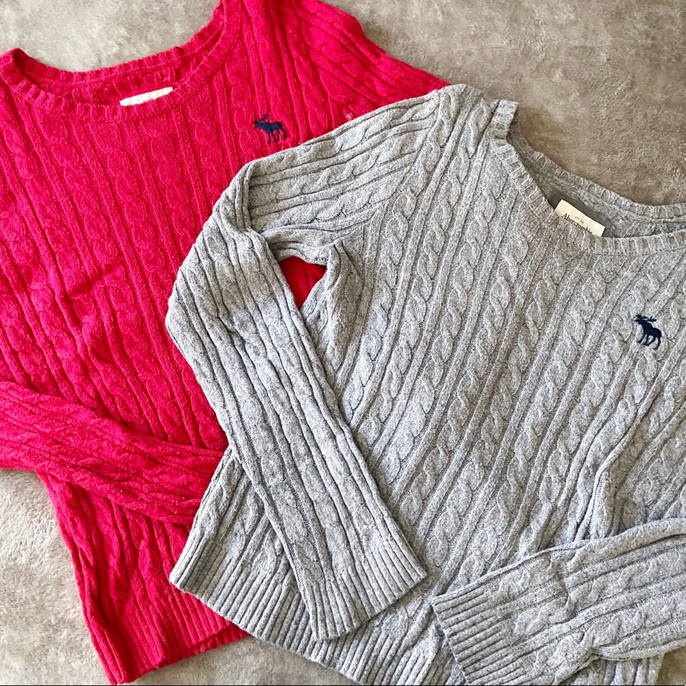 Abercrombie & Fitch Red Sweater